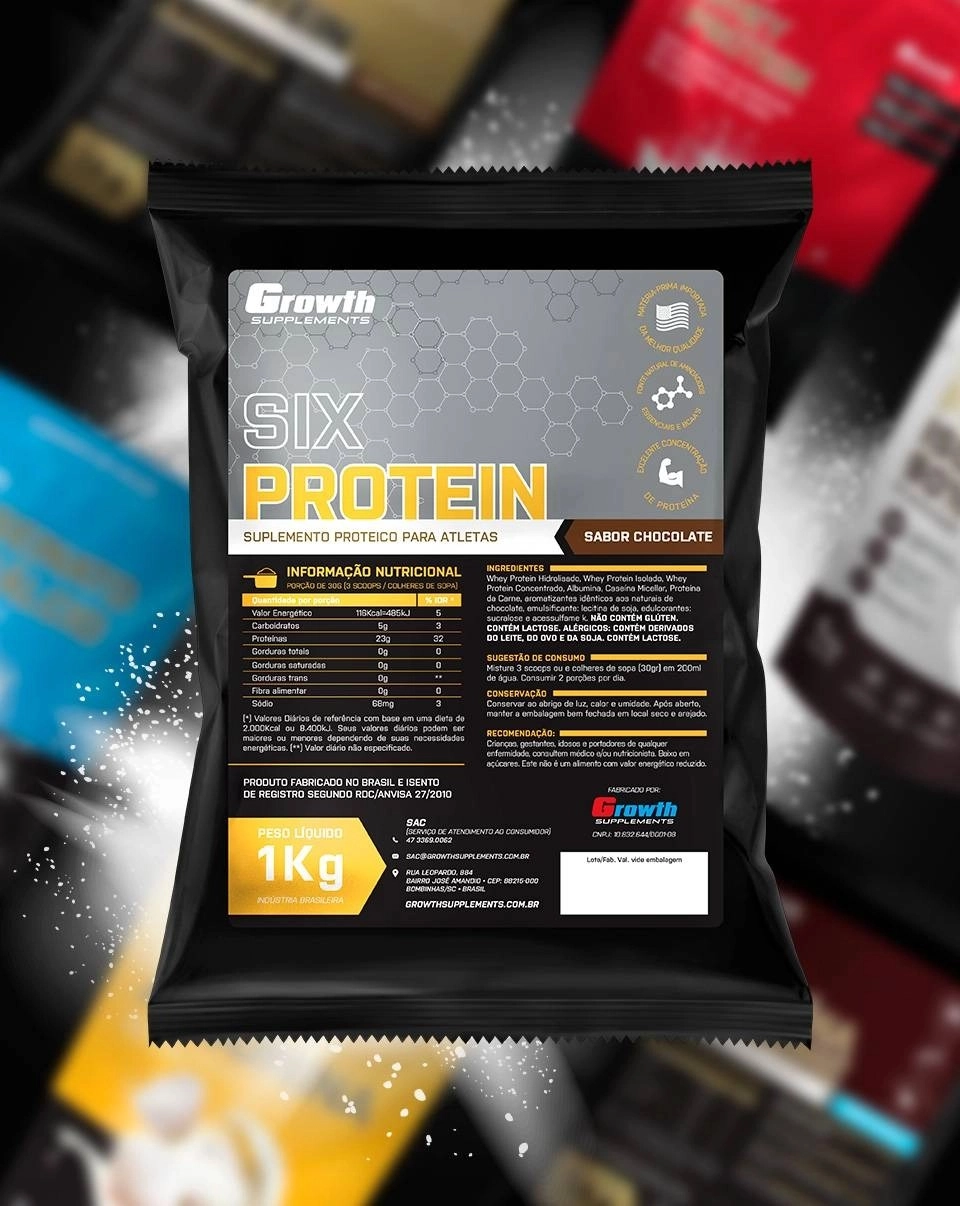 GROWTH SUPPLEMENTS - Embalagem de Six Protein