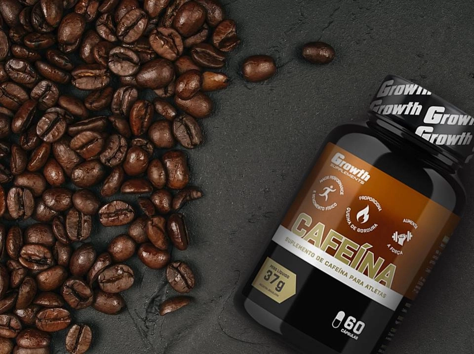 Growth Supplements - IMAGEM ILUSTRATIVA GRÃOS DE CAFÉ COM A CAFEÍNA 420