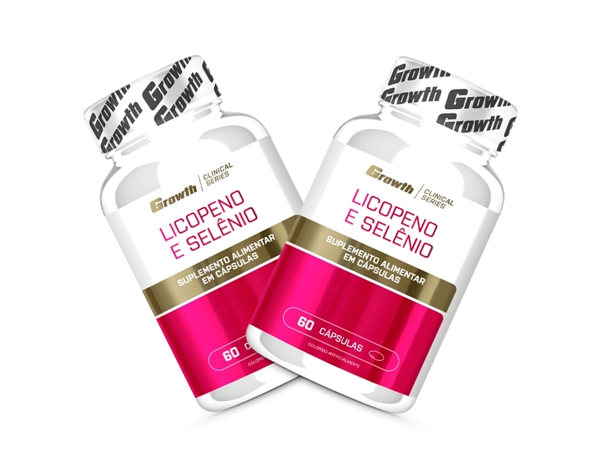GROWTH SUPPLEMENTS - Imagem ilustrativa embalagem licopeno e selênio