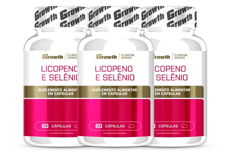 GROWTH SUPPLEMENTS - Imagem ilustrativa embalagem licopeno e selênio