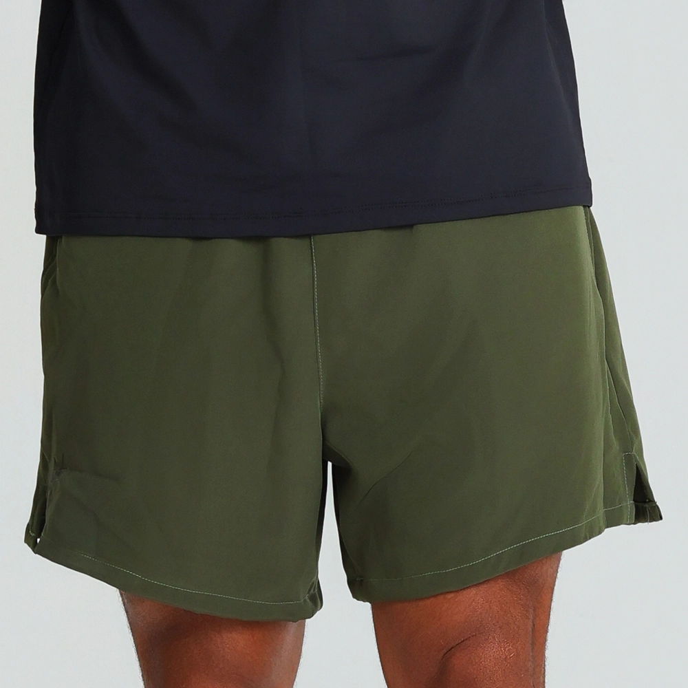 Bermuda laterais verde militar