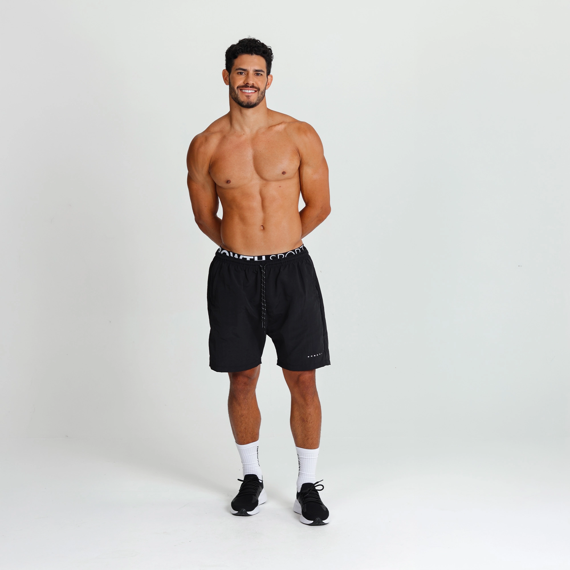 Bermuda Growth cós elástico preto detalhe lateral