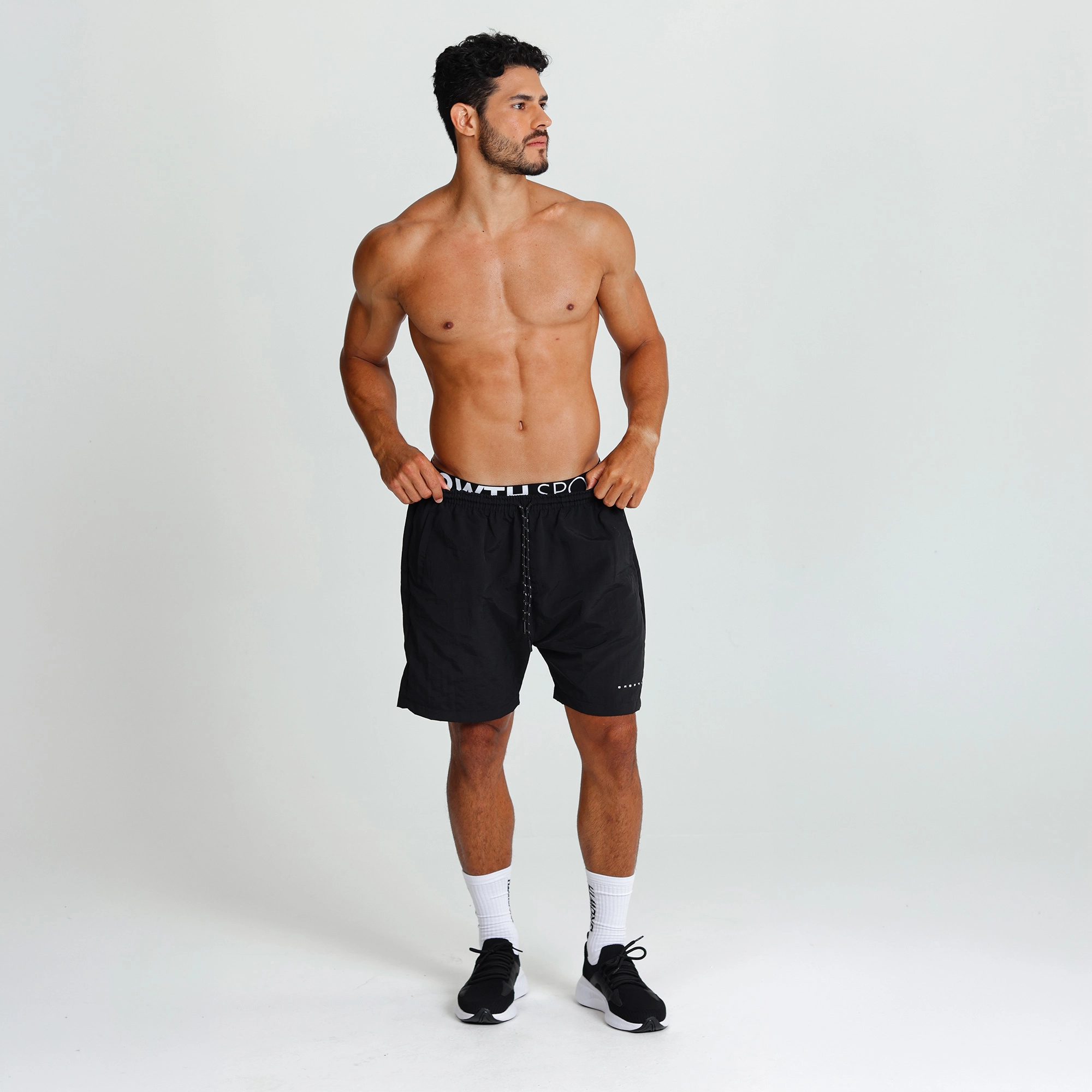 Bermuda Growth cós elástico preto detalhe lateral