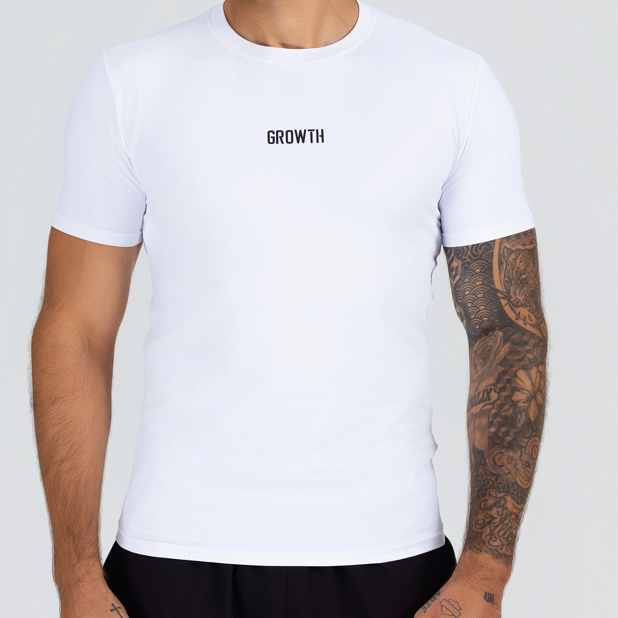 Camiseta Térmica Growth Essencial Manga Curta Branco