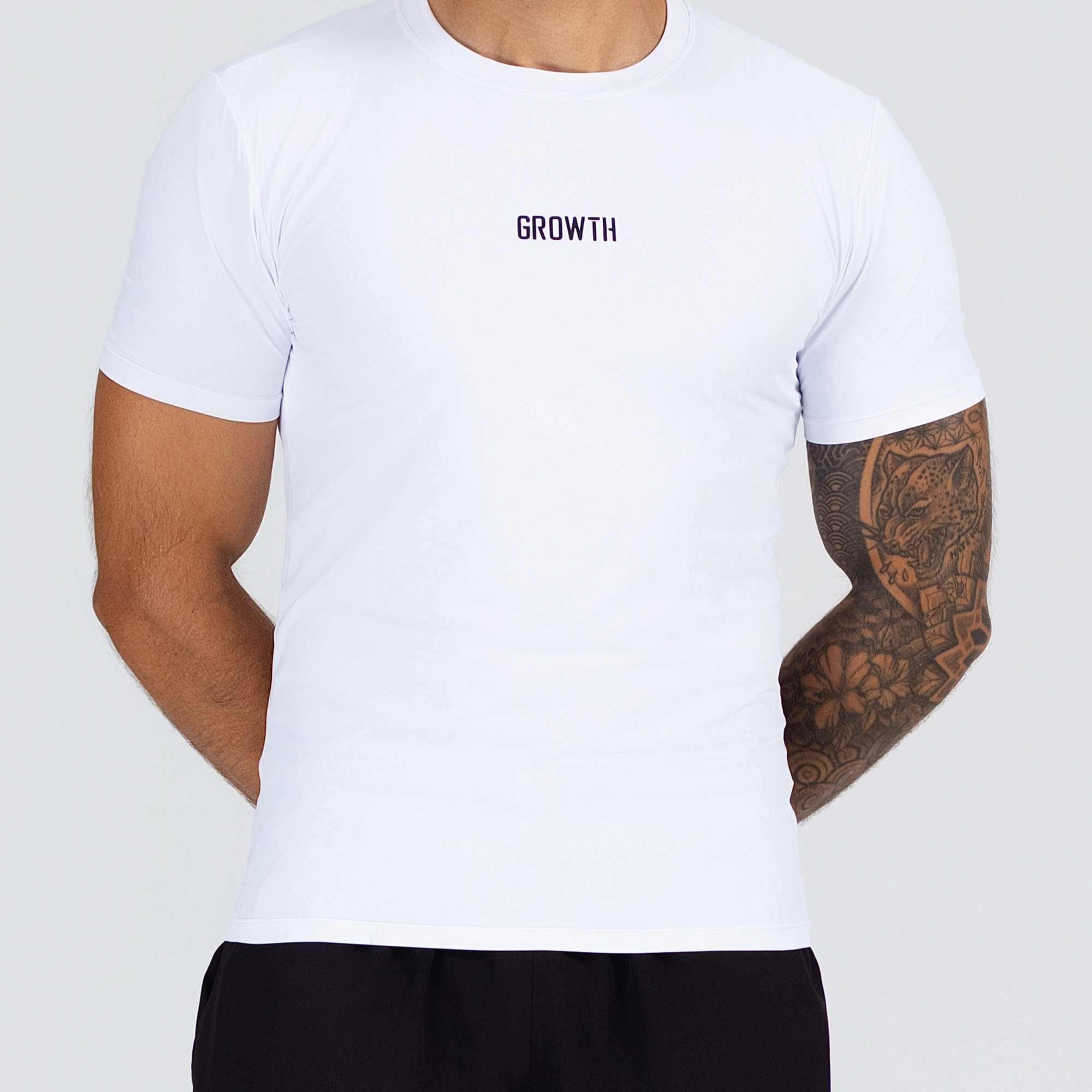 Camiseta Térmica Growth Essencial Manga Curta Branco