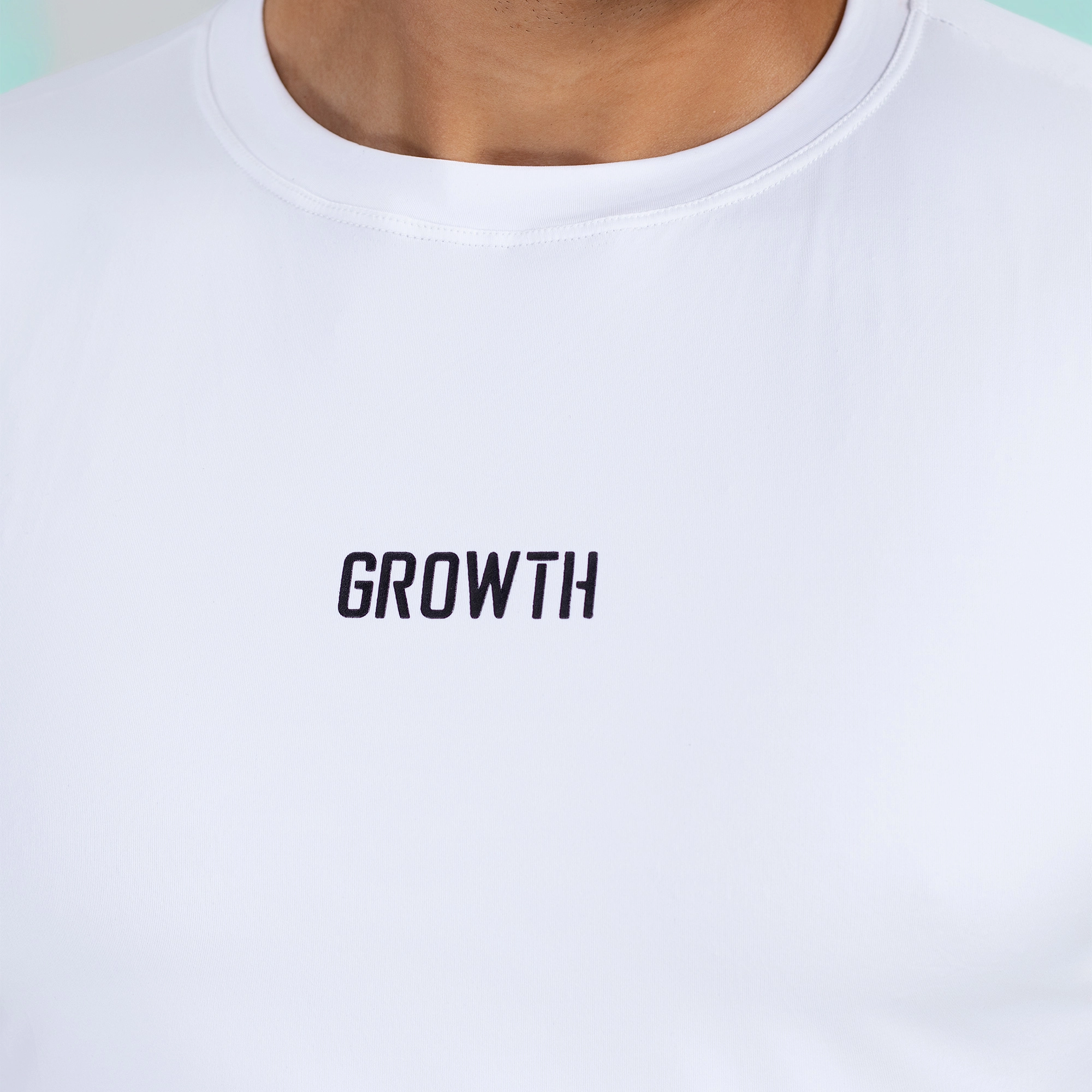 Camiseta Térmica Growth Essencial Manga Curta Branco