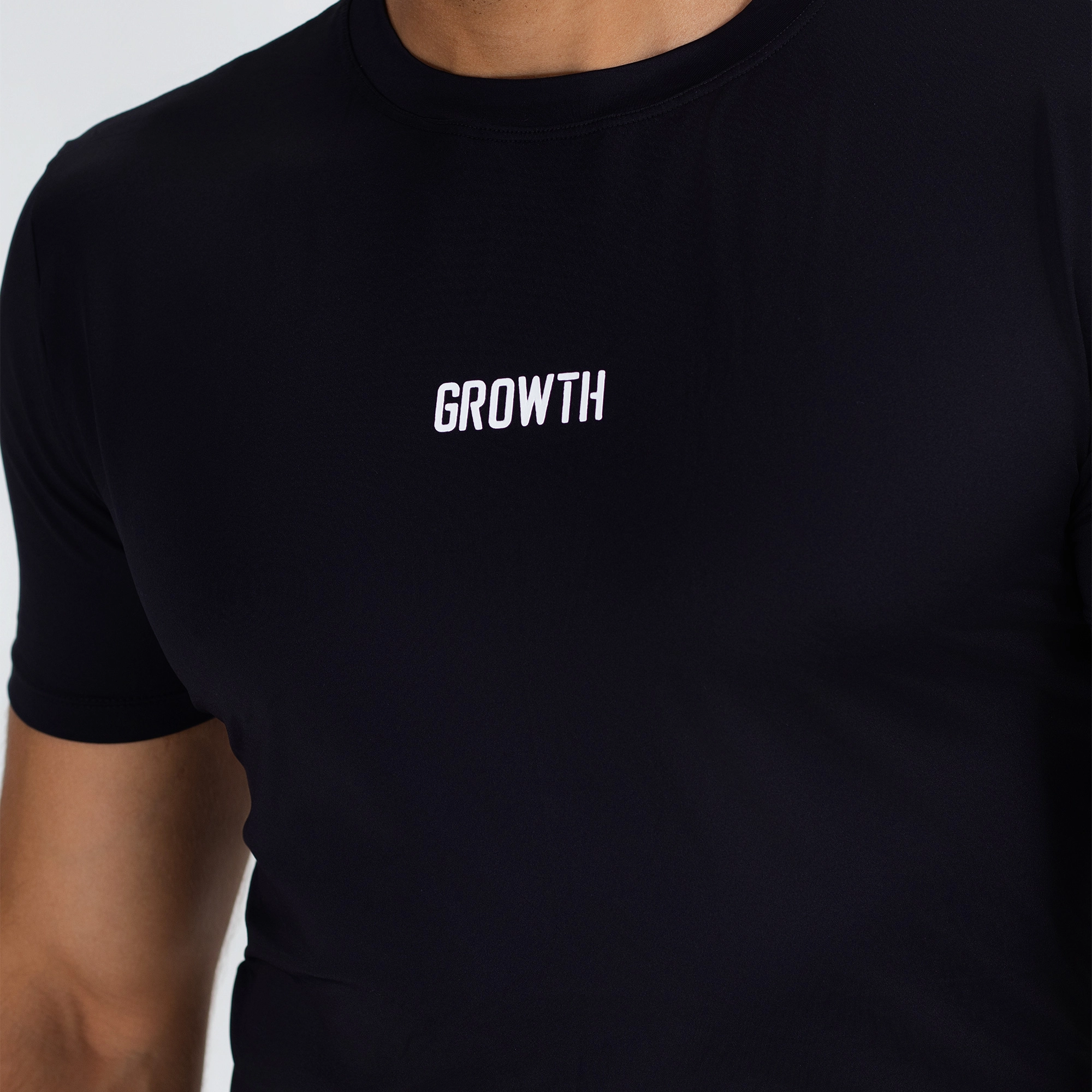 Camiseta Térmica Growth Essencial Manga Curta Preto