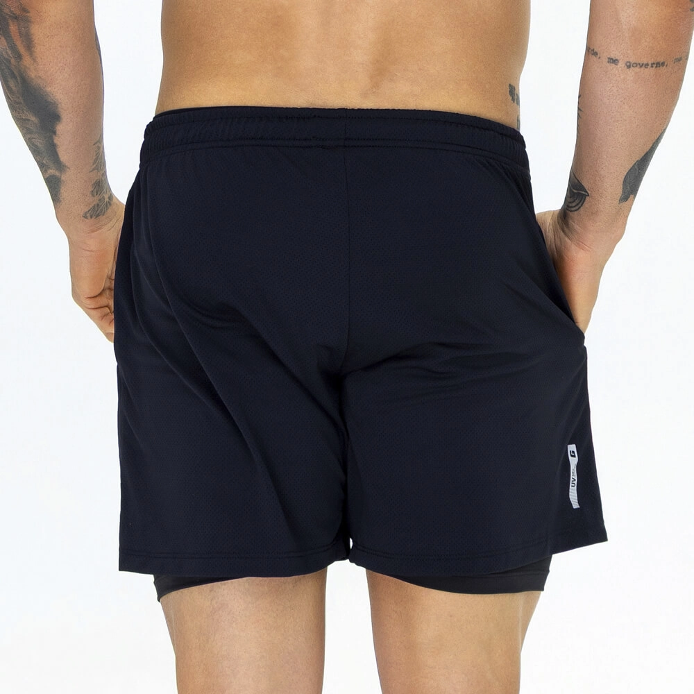 Bermuda Growth Dupla Running Preto