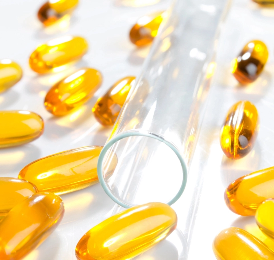 Growth Supplements - Imagem Ilustrativa de comprimidos em um fundo