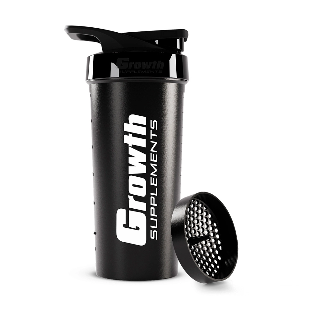 Coqueteleira Preta 600ml - Growth Supplements