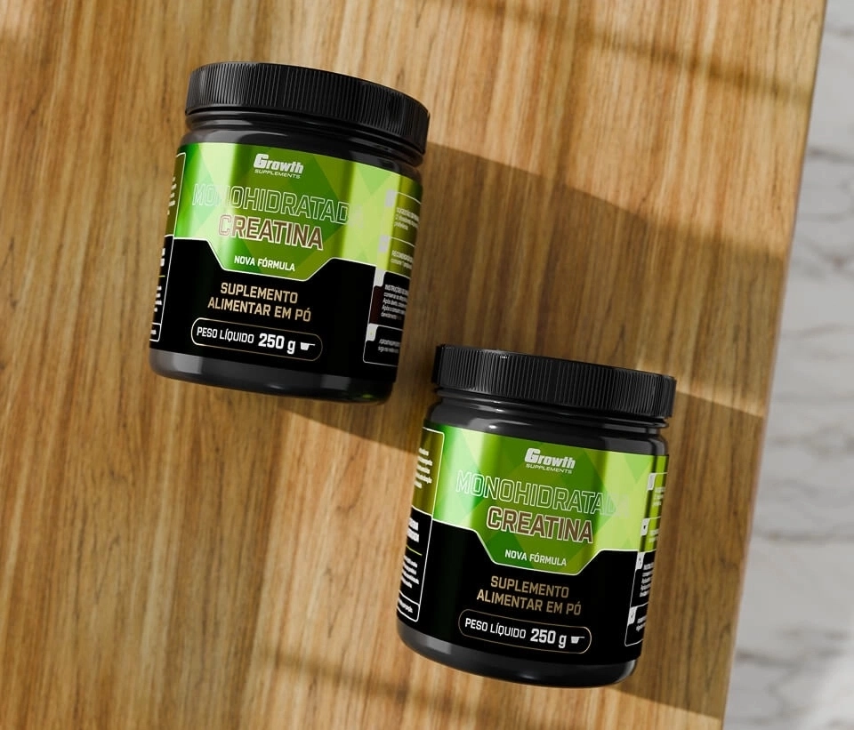 IMAGEM ILUSTRATIVA - CREATINA MONOHIDRATADA 250 g - GROWTH SUPPLEMENTS