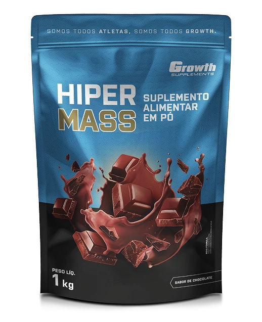 Foto do produto HIPER MASS (1KG) SABOR CHOCOLATE - GROWTH SUPPLEMENTS